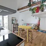 Studio chic et moderne avec mezzanine à 10 min de Montmartre